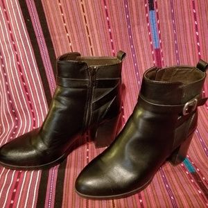 White Mountain buckle booties!